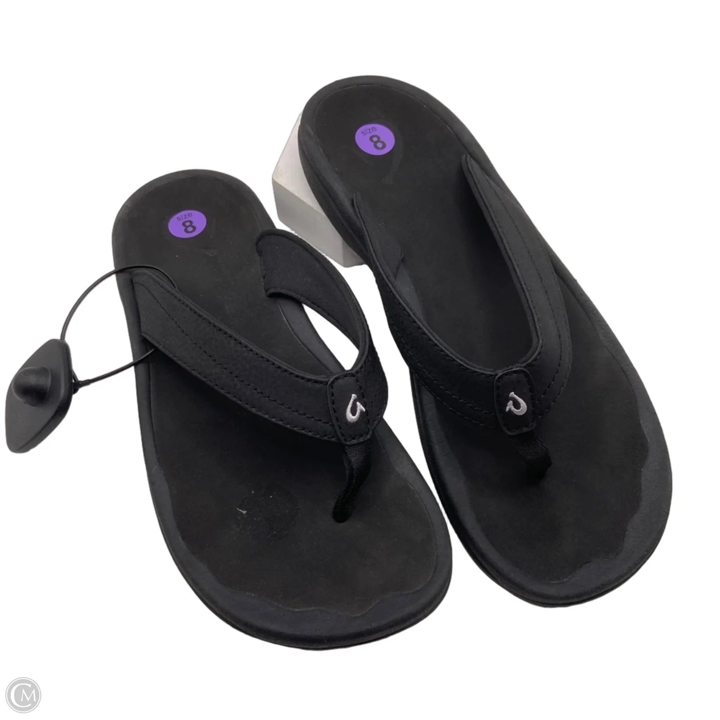 Sandals Flip Flops By Olukai In Black, Size: 8
