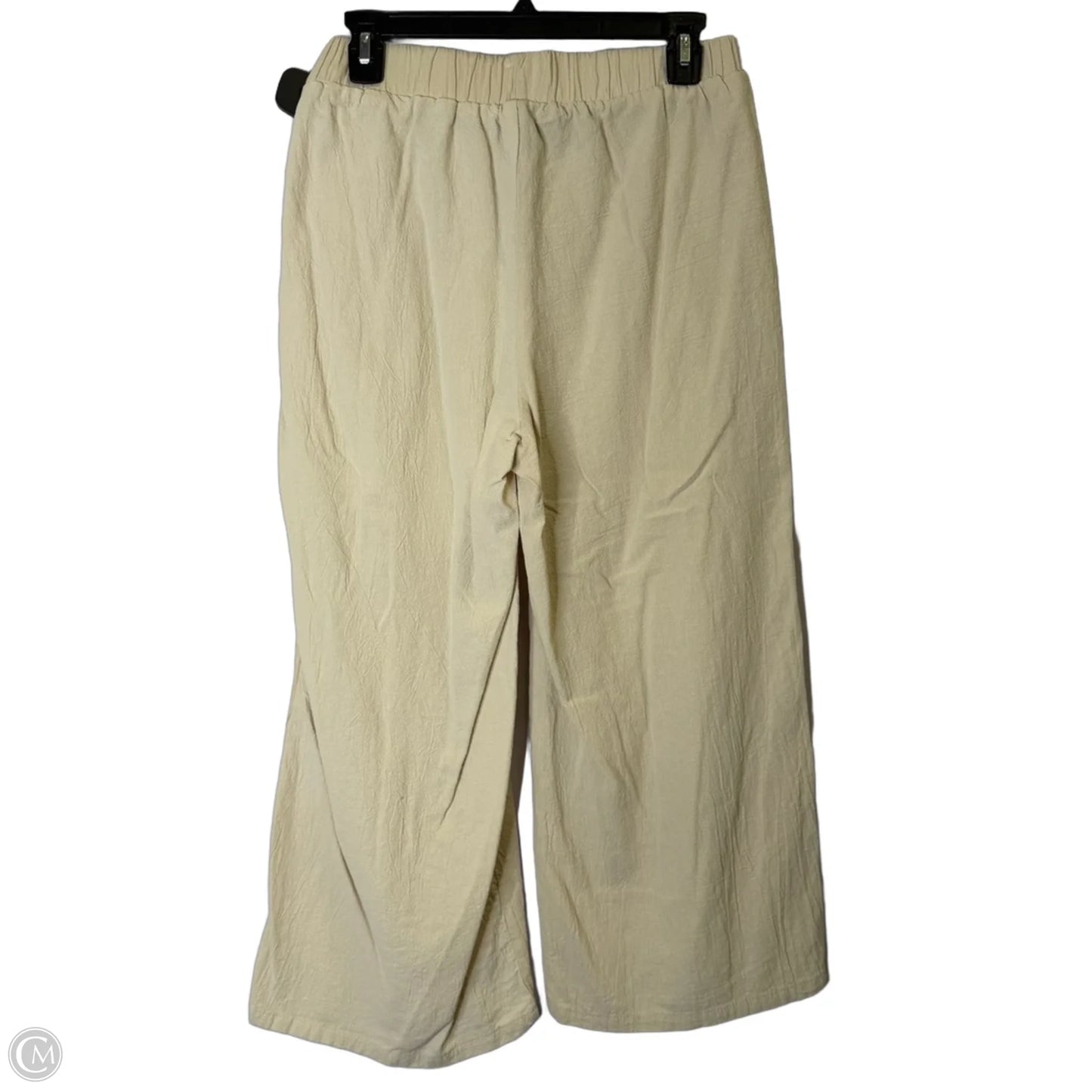 Pants Wide Leg By Shein In Tan, Size: M
