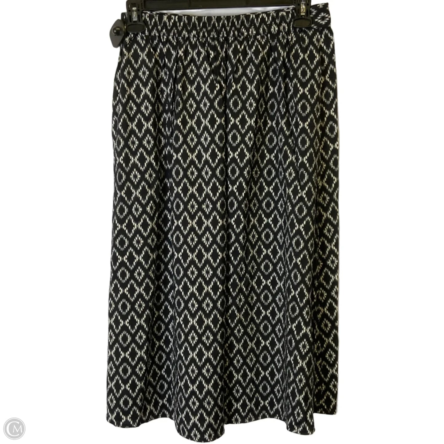 Skirt Midi By Banana Republic In Black, Size: Mp