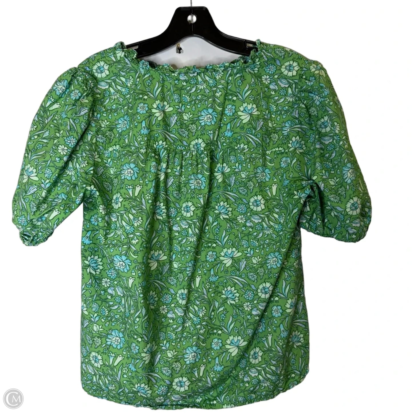Top Short Sleeve By J. Crew In Green, Size: M