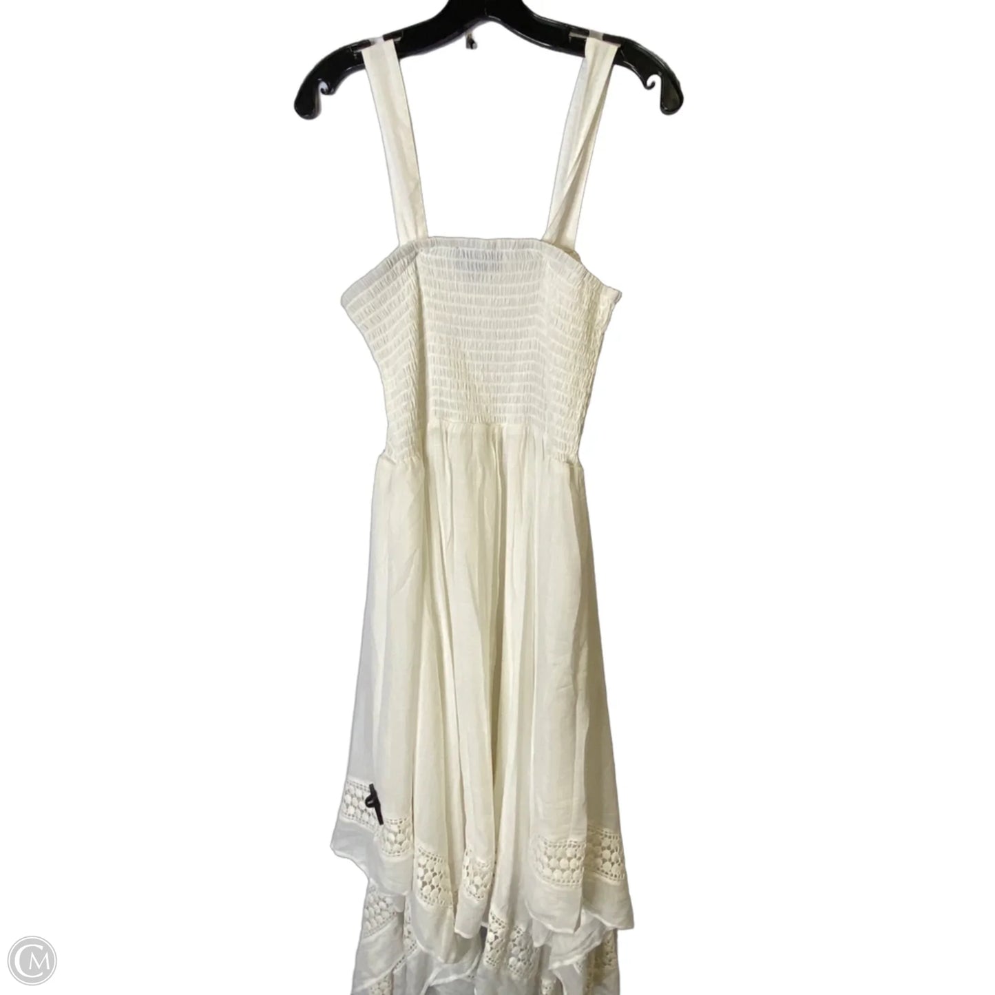 Dress Casual Midi By Clothes Mentor In White, Size: 12