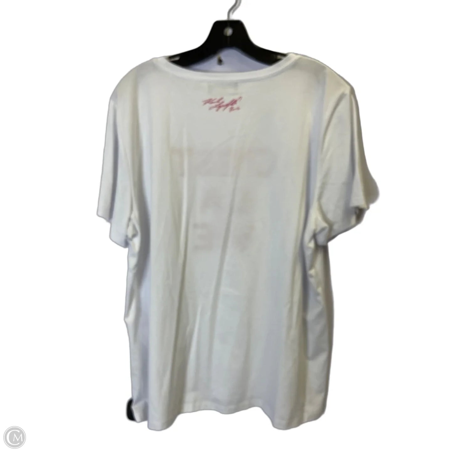Top Short Sleeve Basic By Cmc In White, Size: Xl