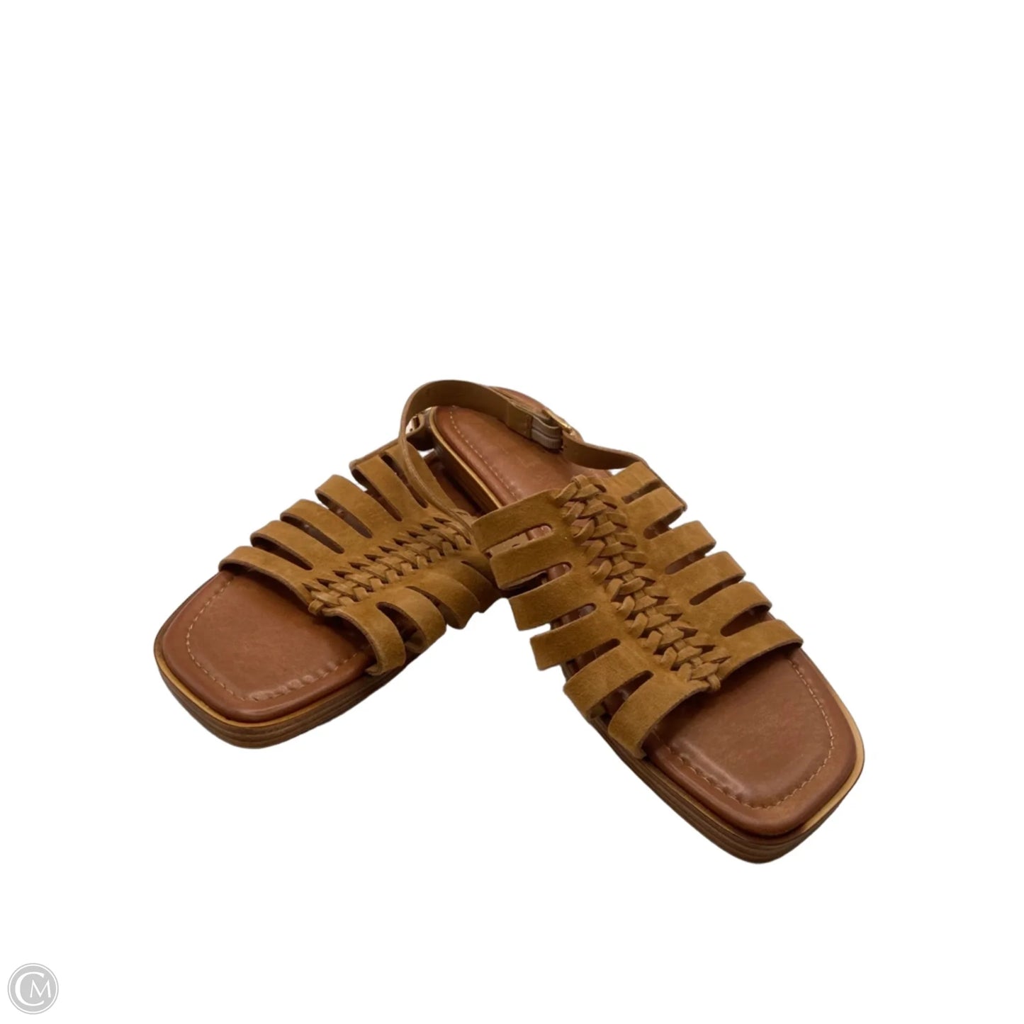 Sandals Flats By Coach And Four In Tan, Size: 9.5