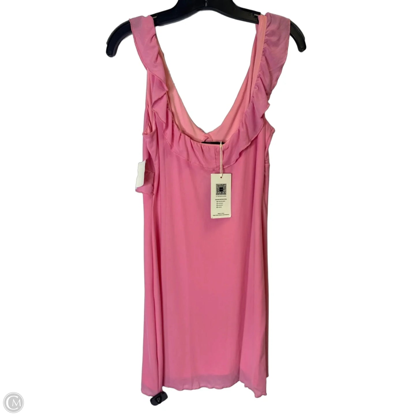 Dress Casual Short By Clothes Mentor In Pink, Size: M