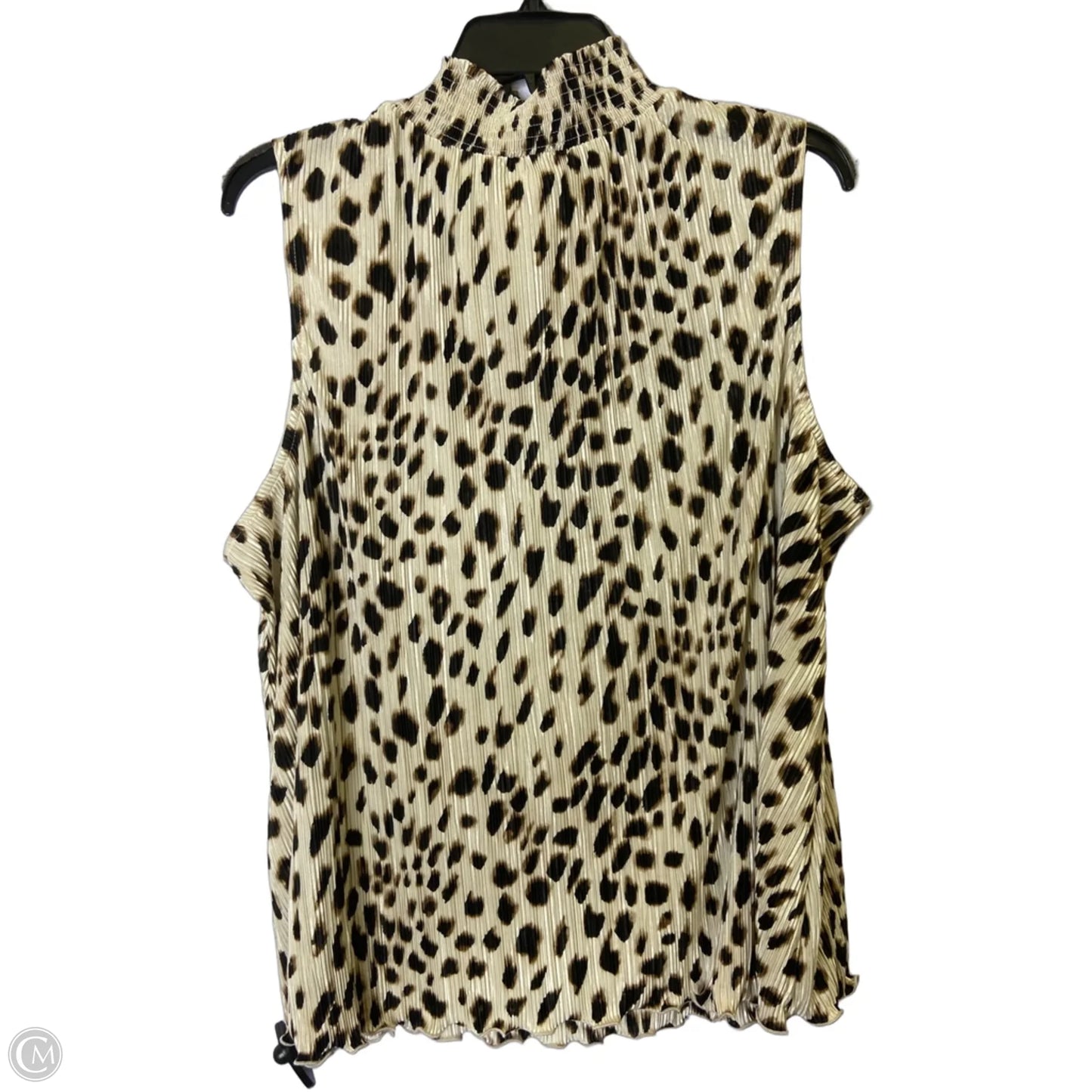 Blouse Sleeveless By Chicos In Animal Print, Size: Xl