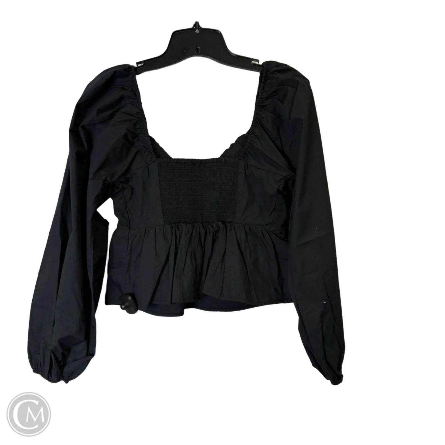 Top Long Sleeve By Abercrombie And Fitch In Black, Size: S