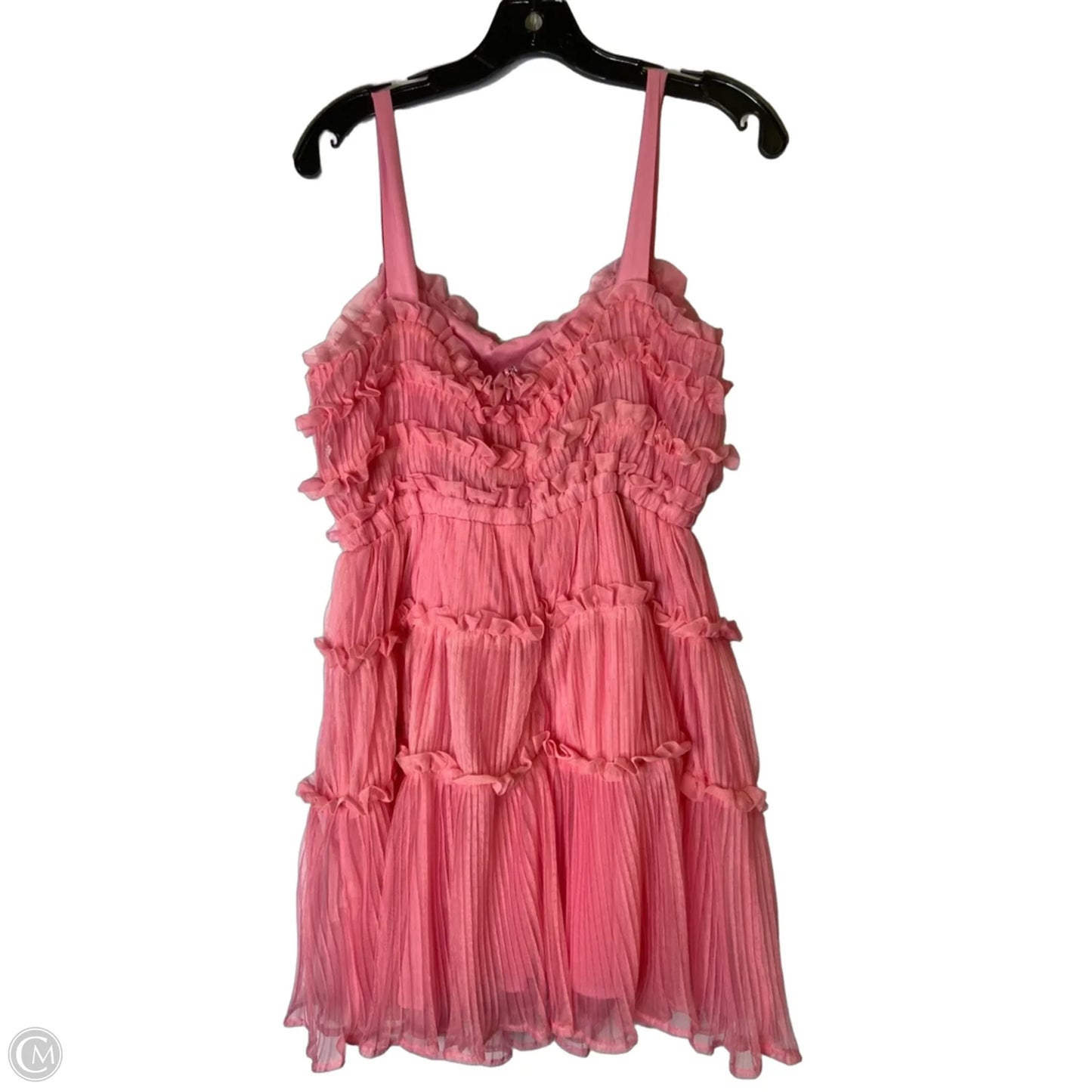Dress Casual Short By Clothes Mentor In Pink, Size: L