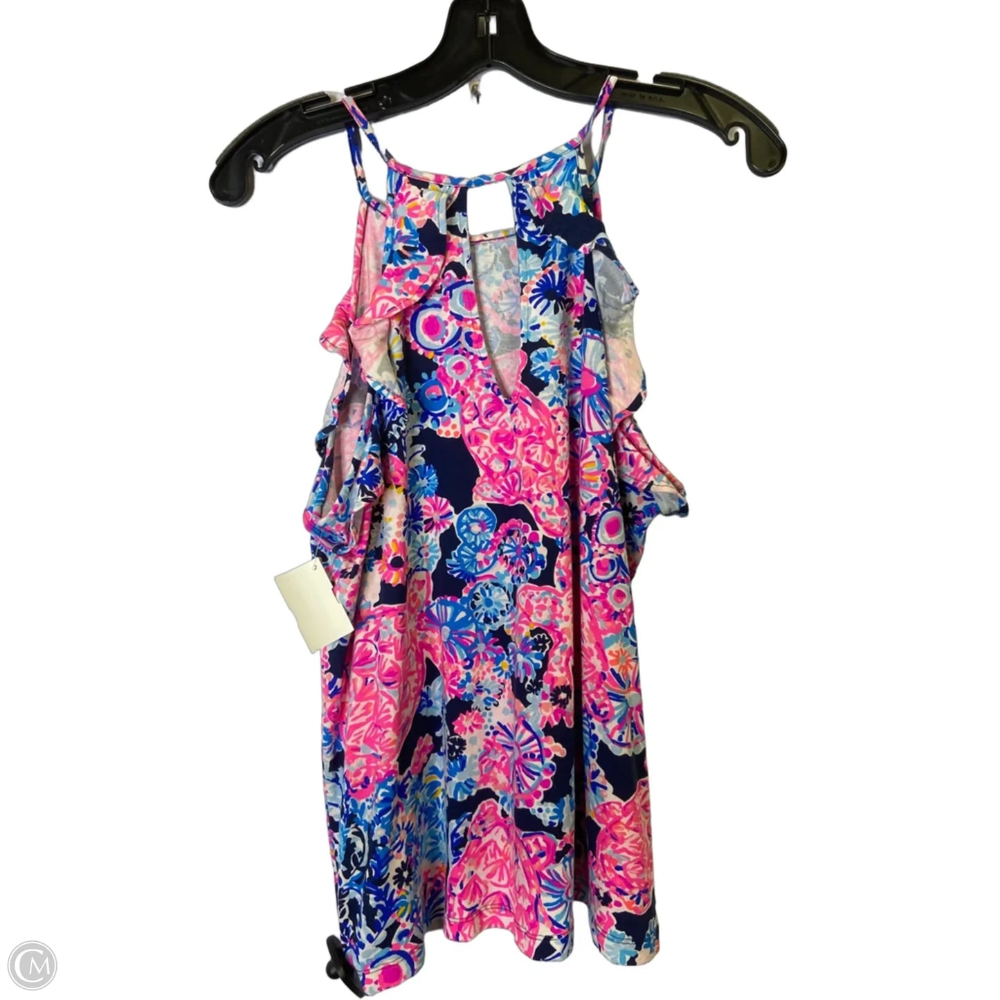 Top Sleeveless By Cmb In Blue & Pink, Size: M