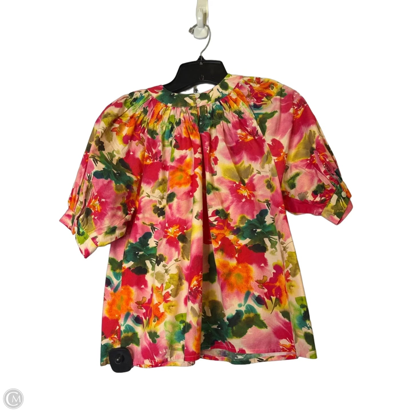 Top Short Sleeve By J. Crew In Floral Print, Size: Xs