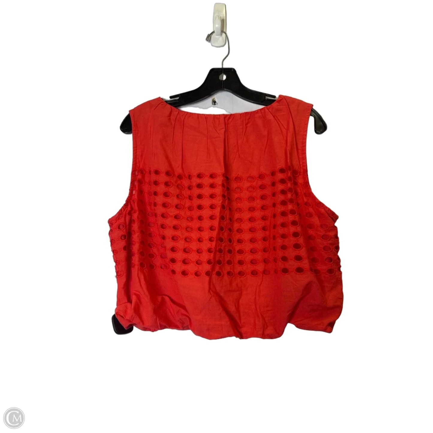 Top Sleeveless By Clothes Mentor In Red, Size: M