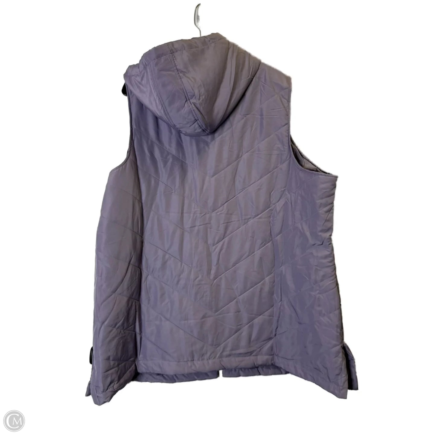 Vest Puffer & Quilted By Cj Banks In Purple, Size: 3x