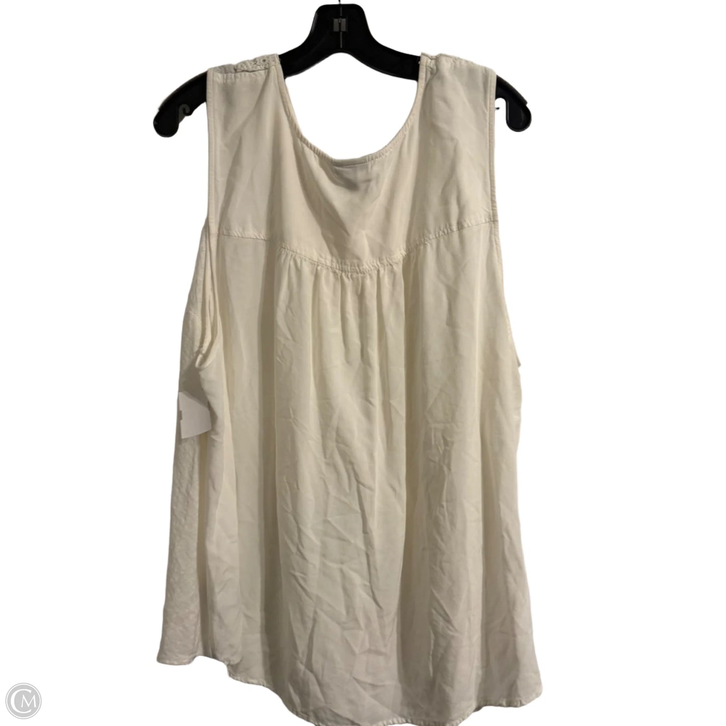 Top Sleeveless By Torrid In Cream, Size: 24