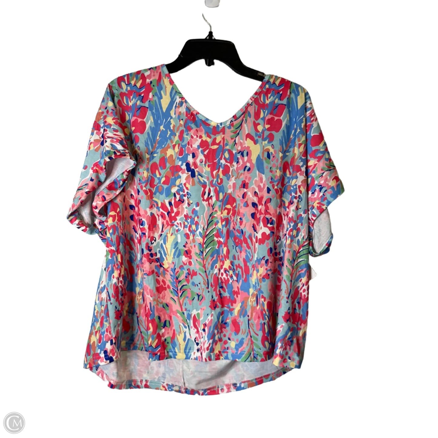 Top Short Sleeve Basic By Shein In Multi-colored, Size: 2x