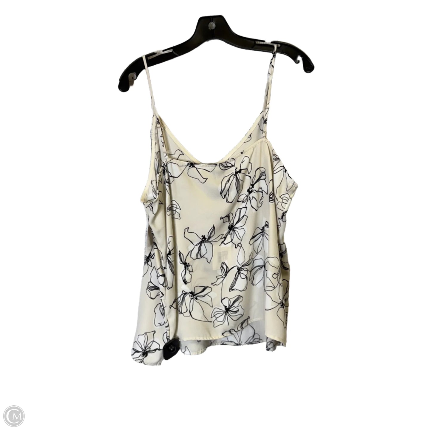 Top Sleeveless By A New Day In Cream, Size: Xl