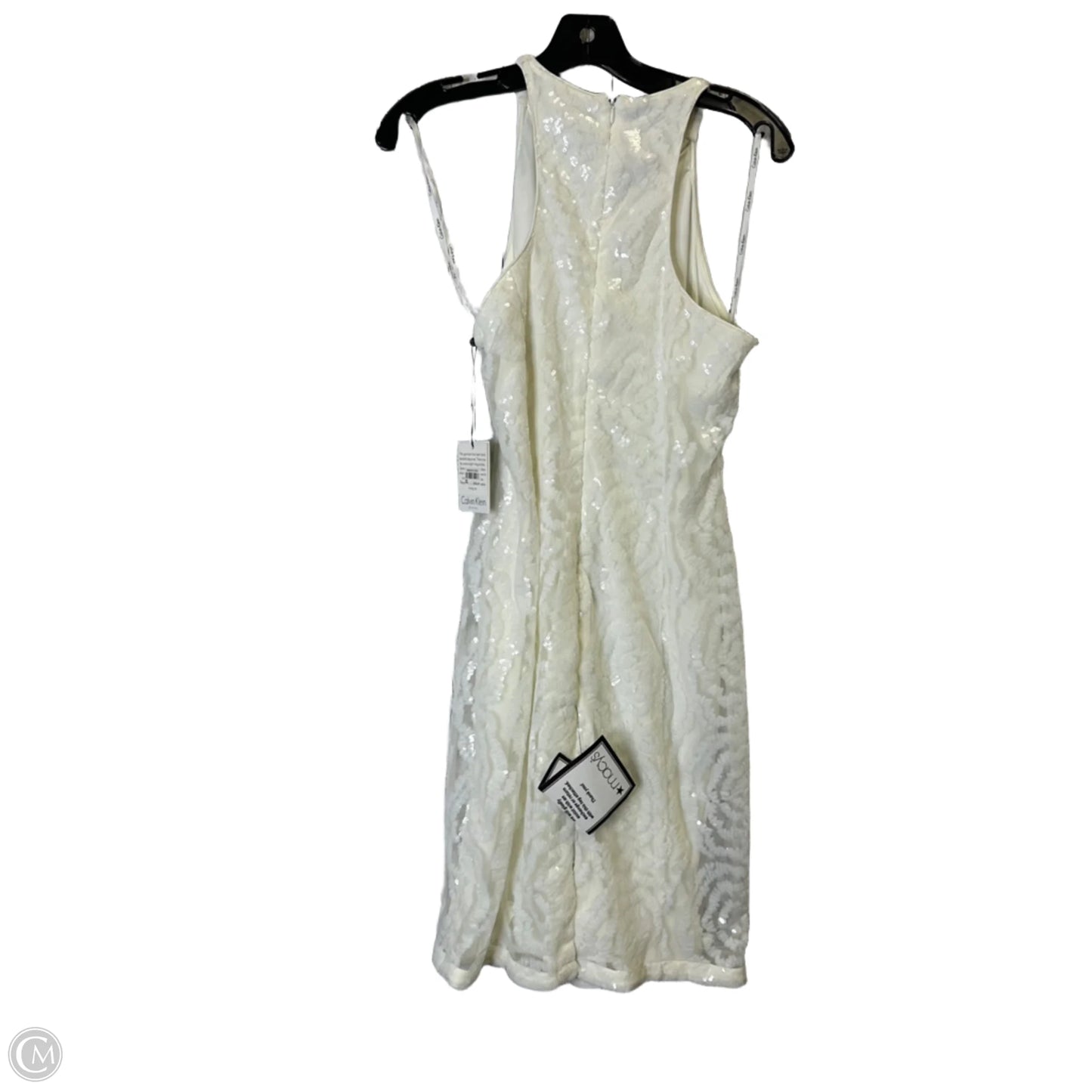 Dress Party Short By Calvin Klein In White, Size: 6