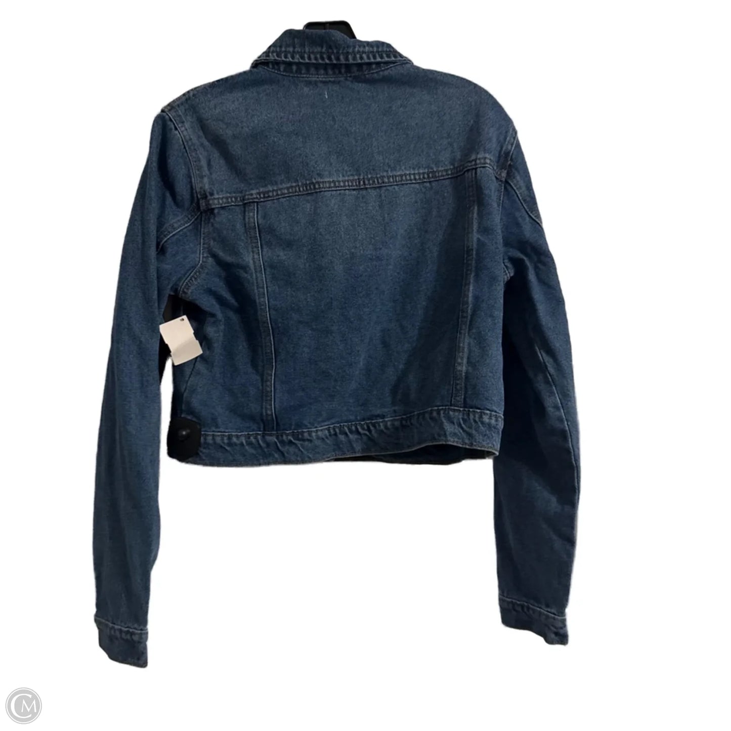 Jacket Denim By Fashion Nova In Blue Denim, Size: L