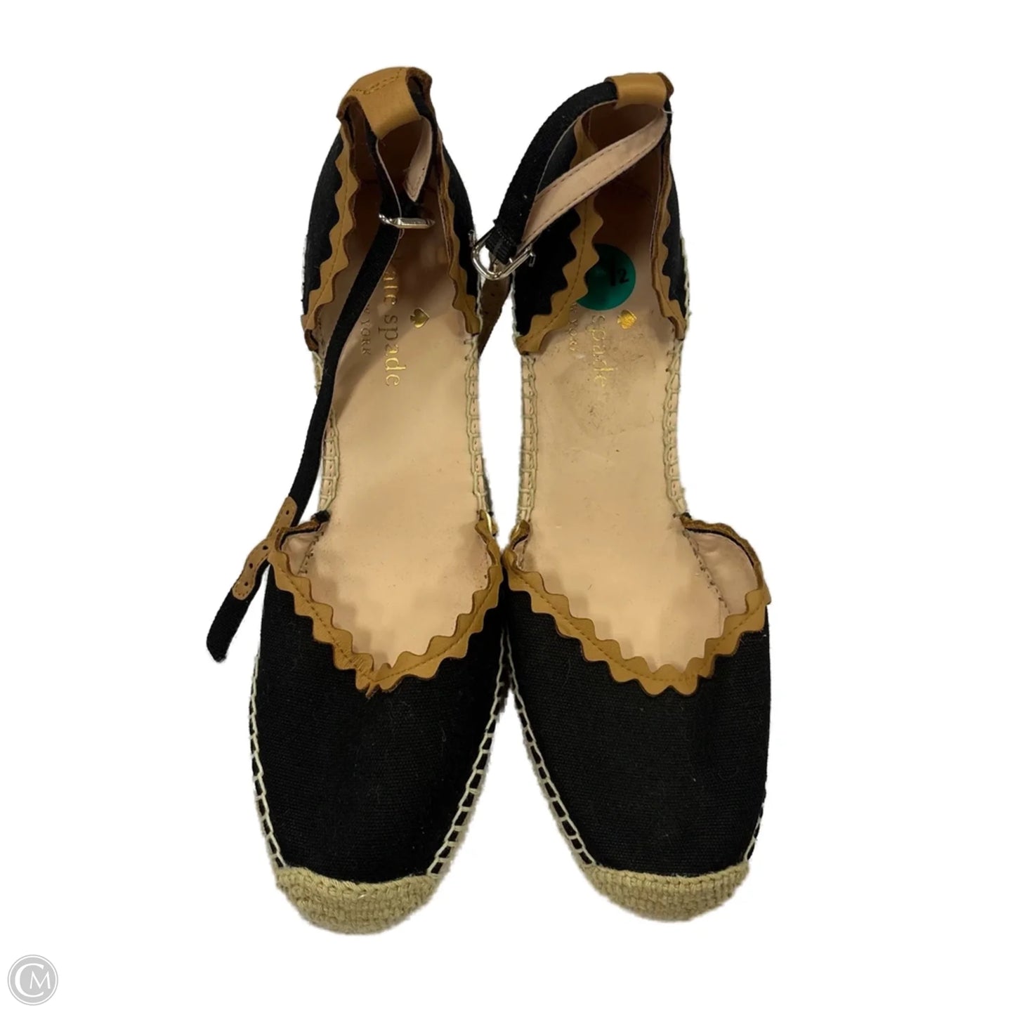 Sandals Designer By Kate Spade In Black, Size: 7.5