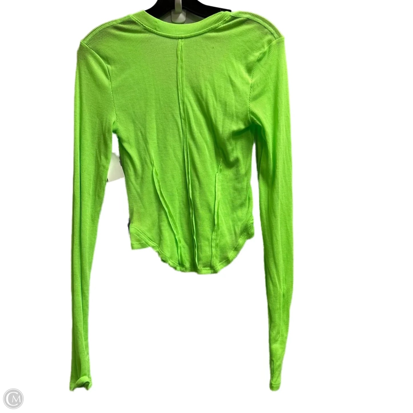 Athletic Top Long Sleeve Crewneck By Free People In Green, Size: S