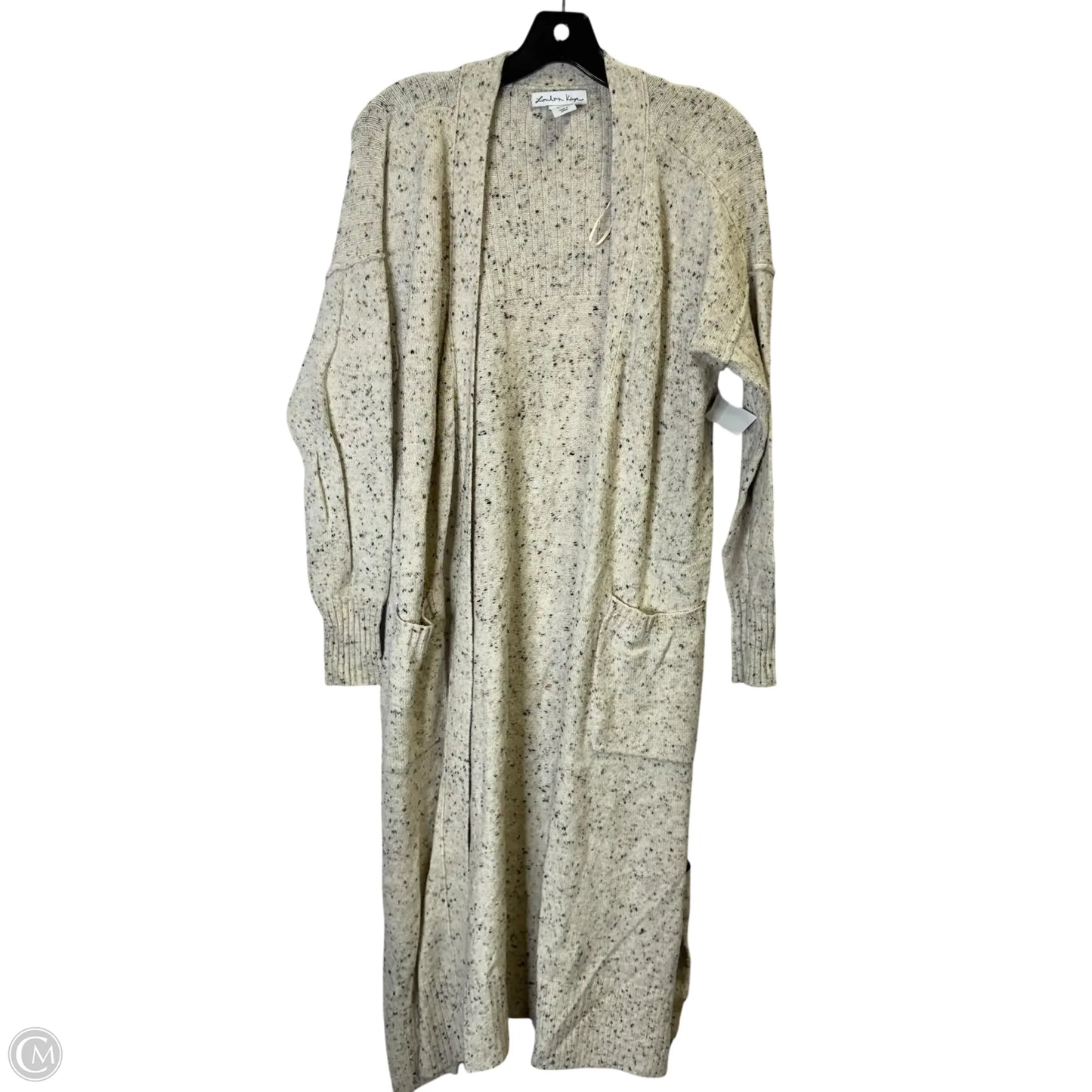 Sweater Cardigan By Clothes Mentor In Cream, Size: M