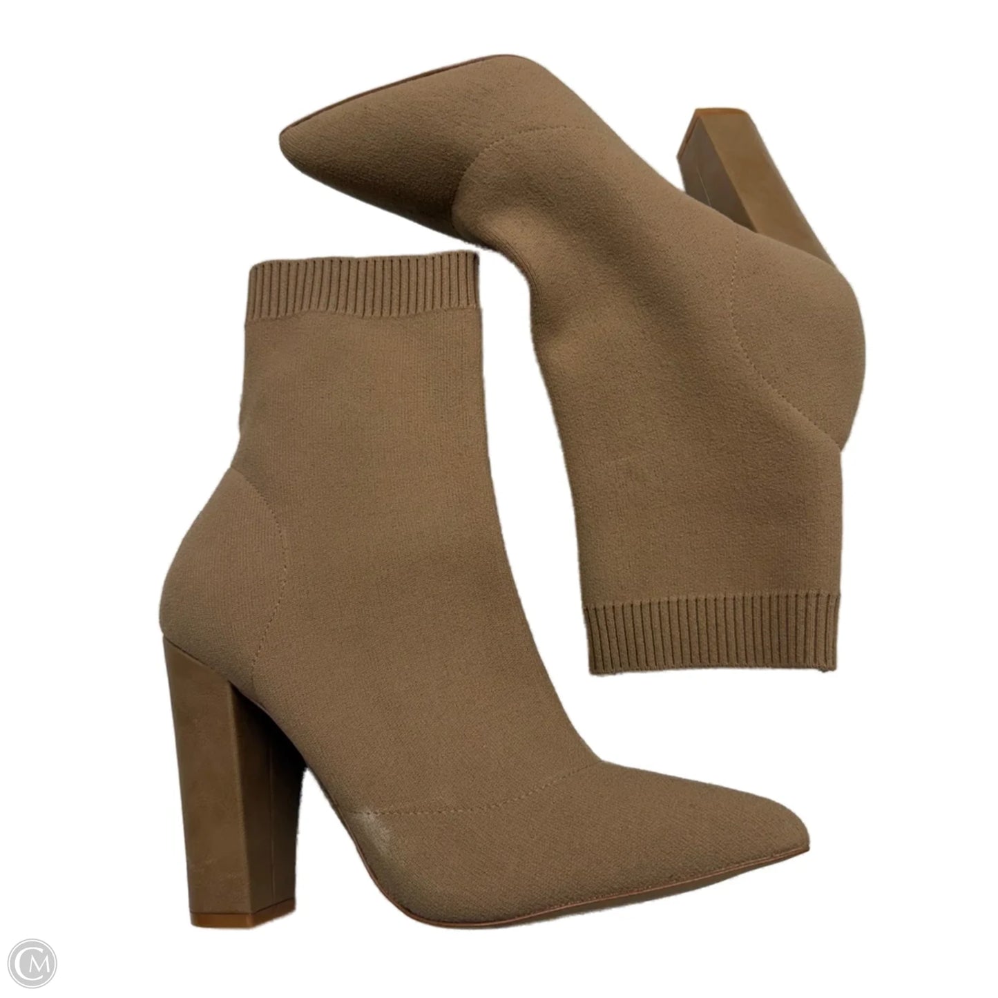 Boots Ankle Heels By Aldo In Brown, Size: 7.5