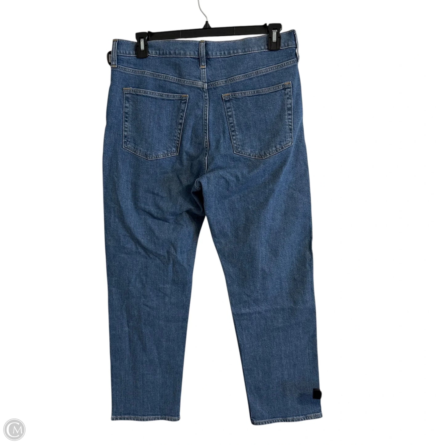 Jeans Straight By Gap In Blue Denim, Size: 14