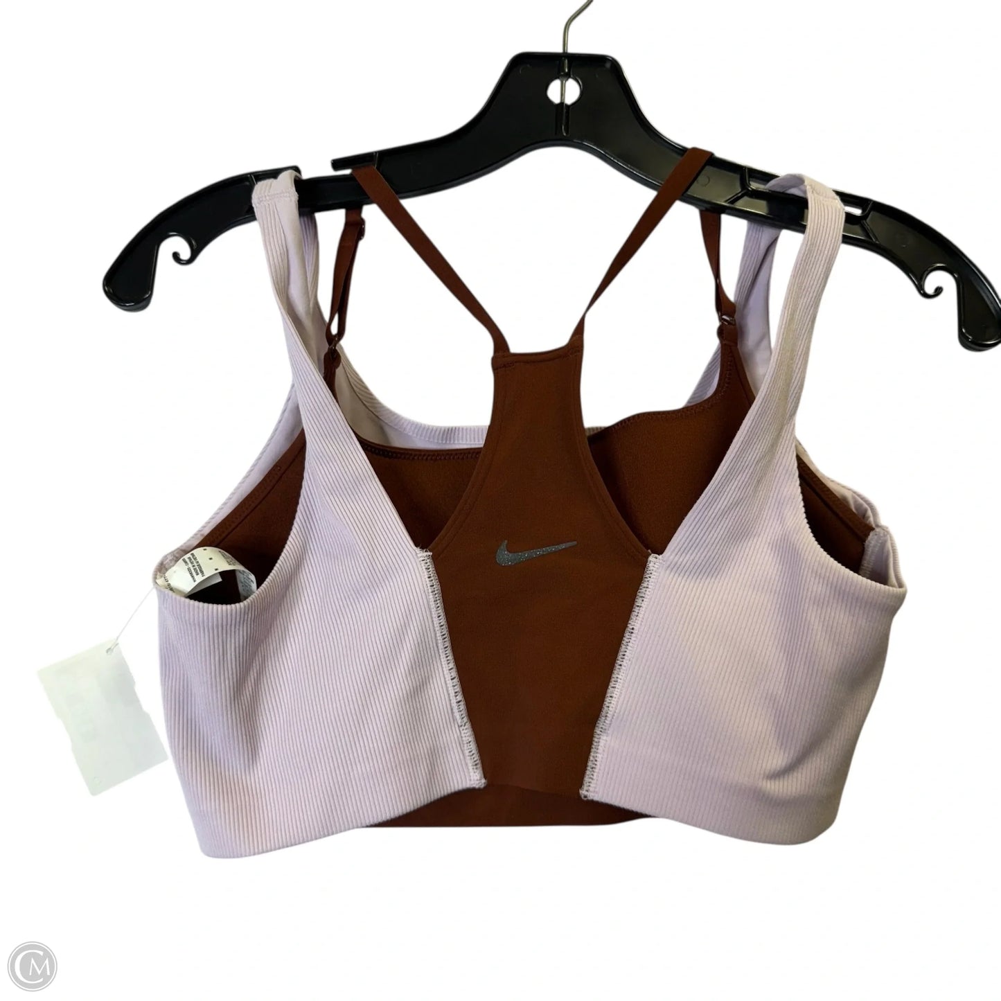 Athletic Bra By Nike Apparel In Orange & Pink, Size: M