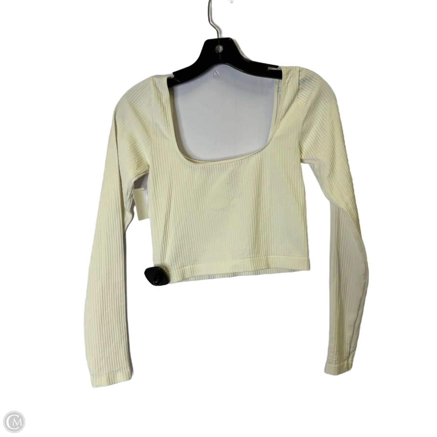 Top Long Sleeve Basic By Anthropologie In White, Size: S