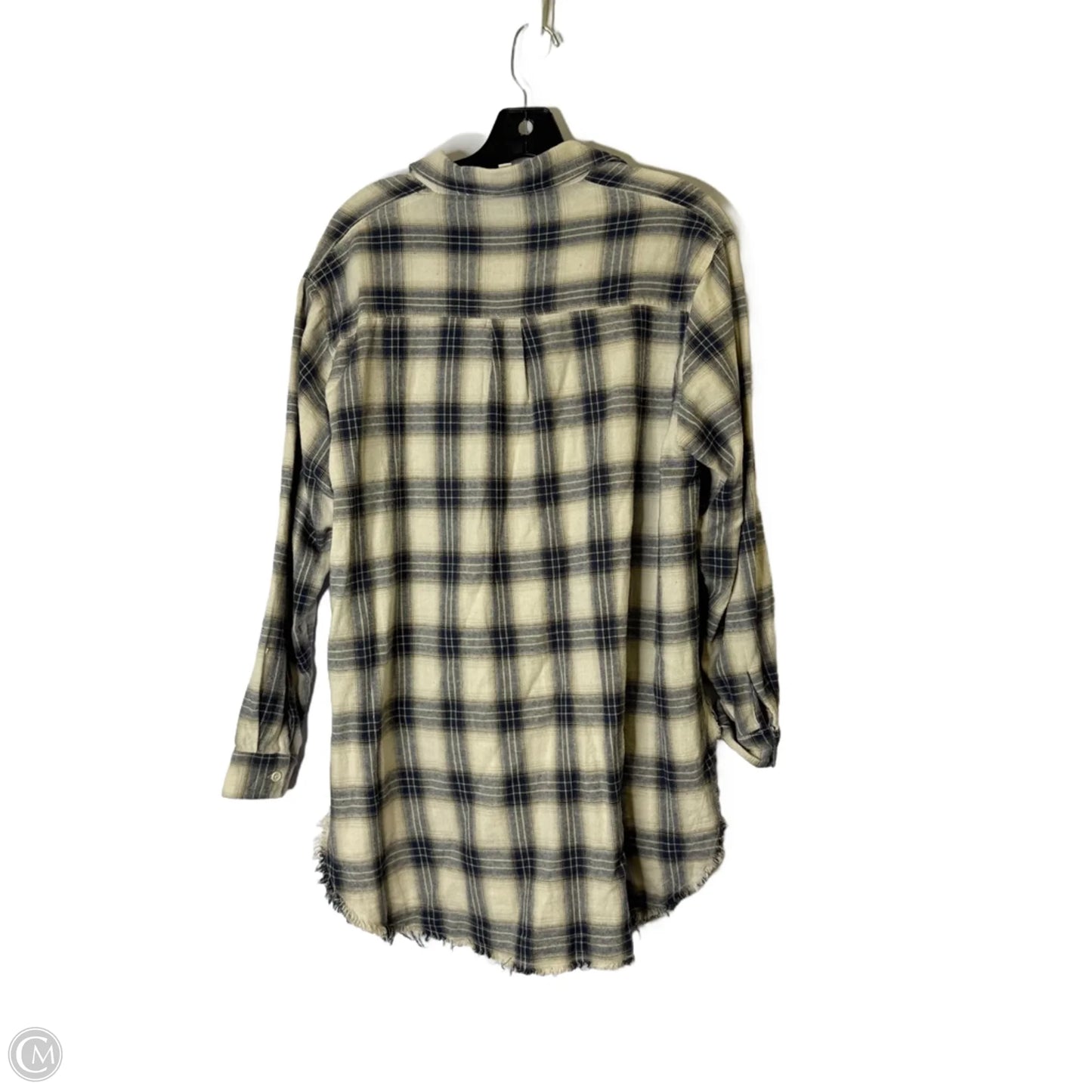 Top Long Sleeve Basic By Dress Up In Cream, Size: S