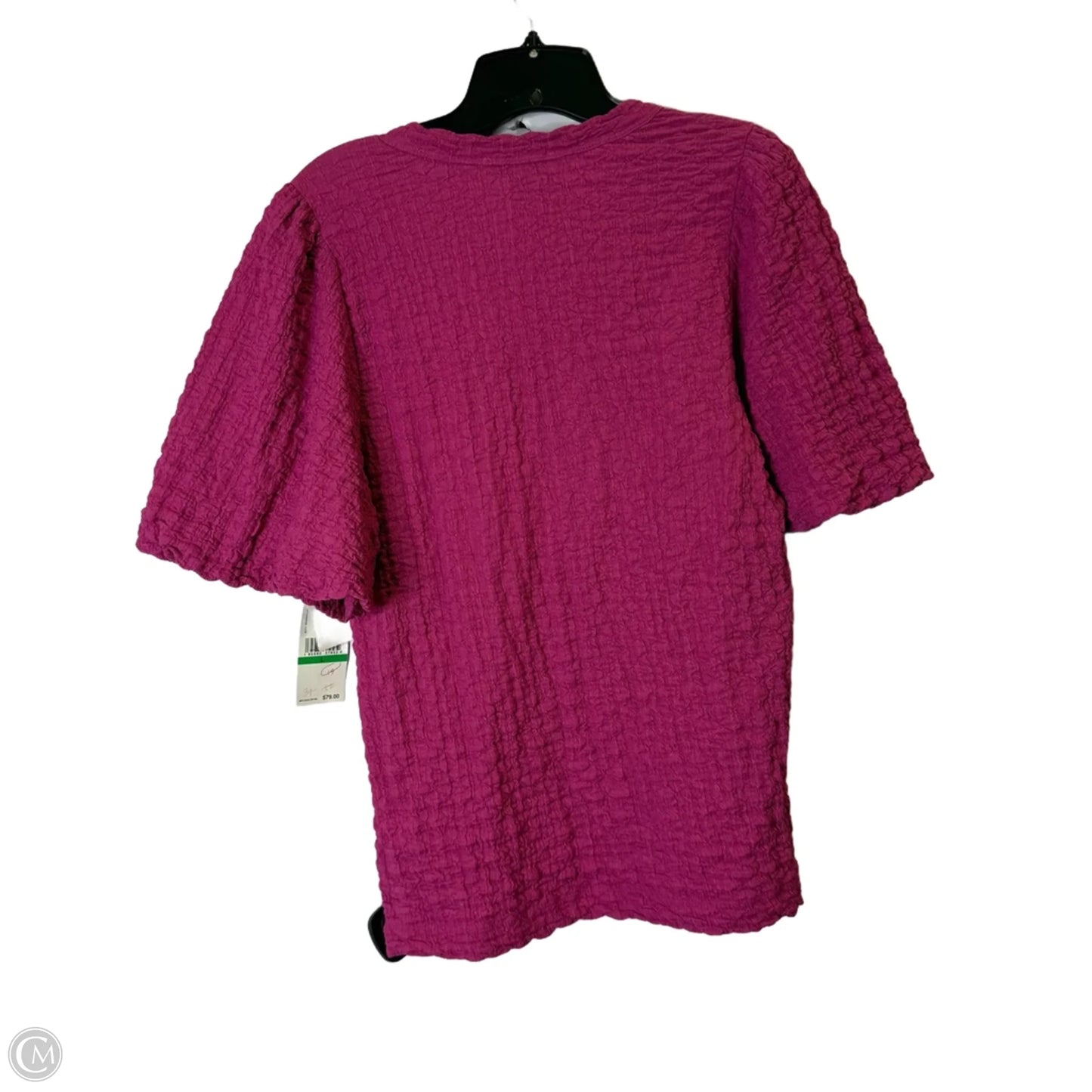 Top Short Sleeve Basic By Karen Kane In Pink, Size: L