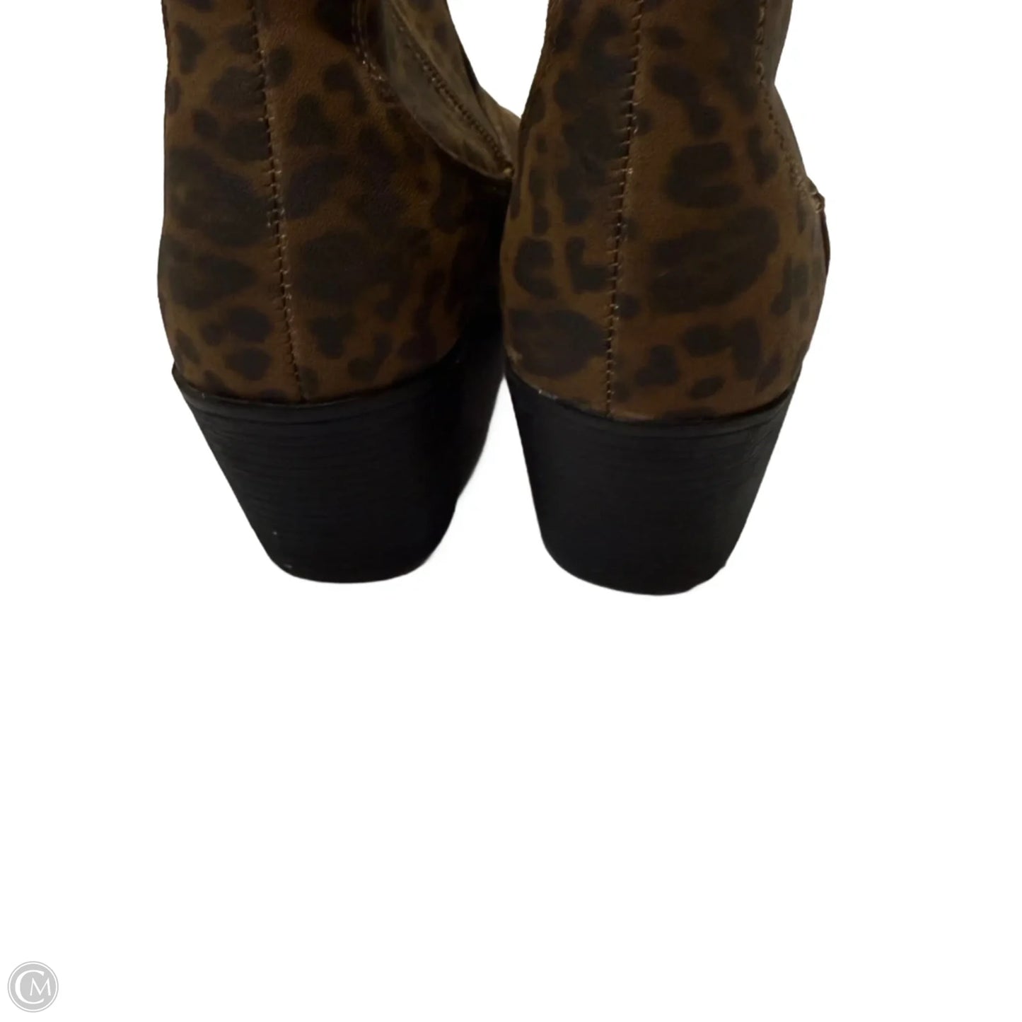 Boots Ankle Heels By True Craft In Animal Print, Size: 7.5