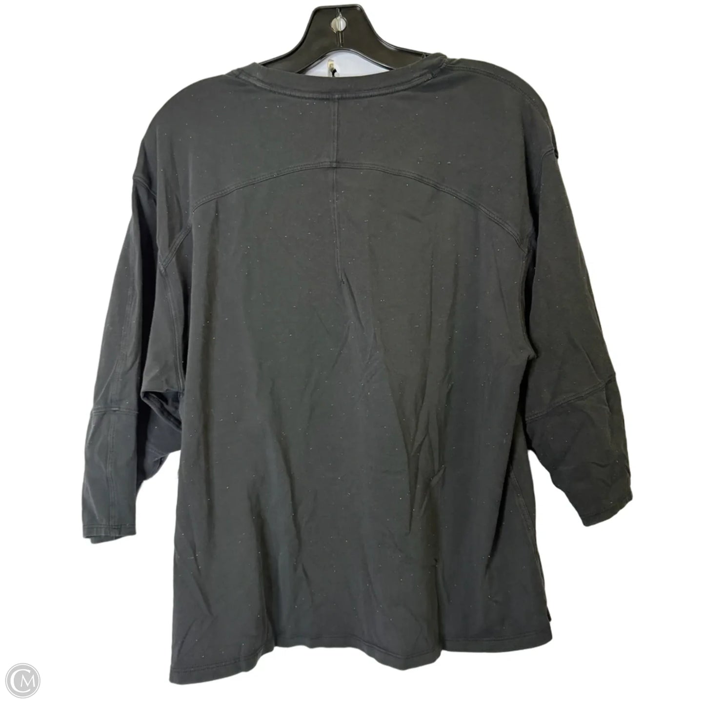 Athletic Top Short Sleeve By Lululemon In Black, Size: S