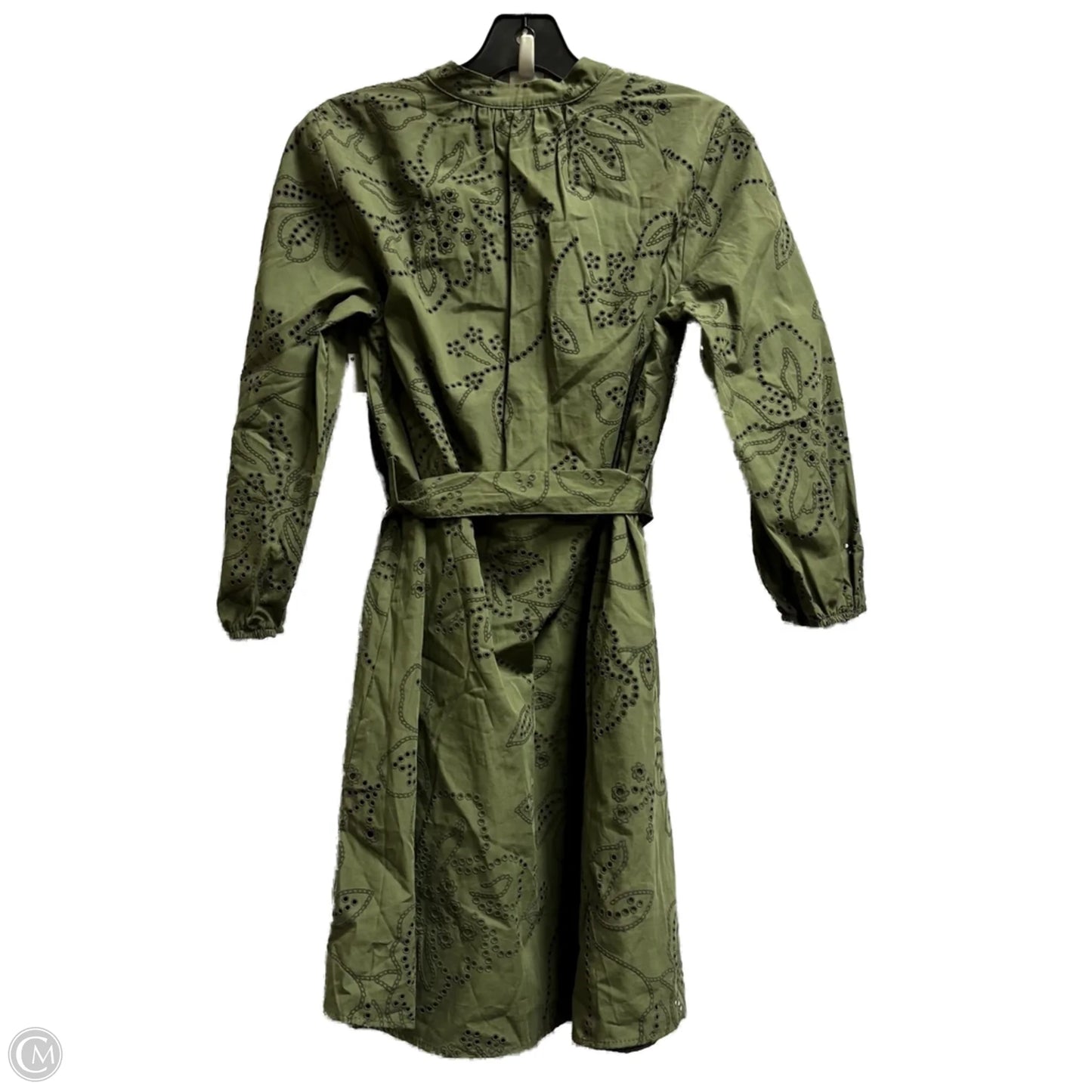 Dress Casual Midi By Zara In Green, Size: Xs