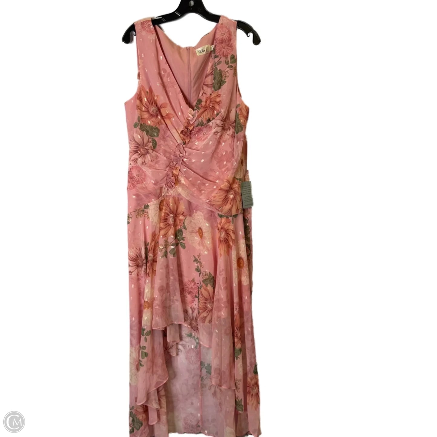 Dress Party Midi By Eliza J In Pink, Size: 18