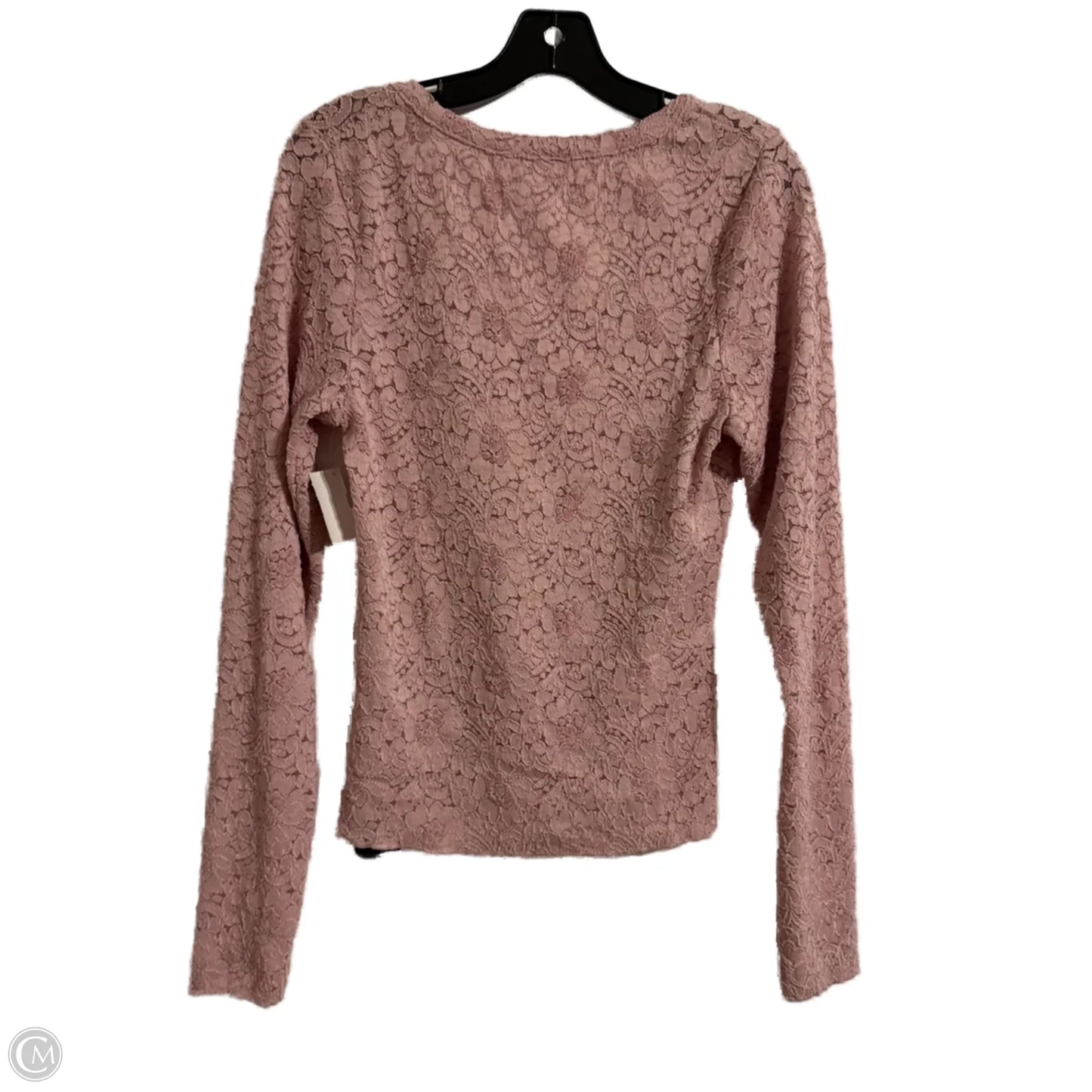 Top Long Sleeve By Free People In Pink, Size: L
