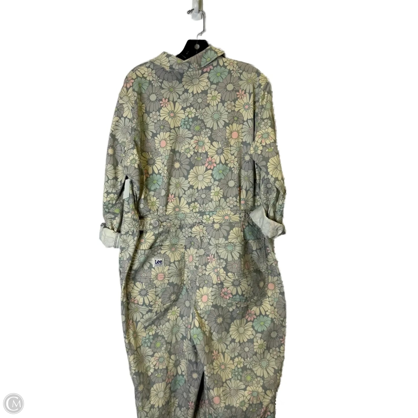 Jumpsuit By Lee In Cream & Grey, Size: Xl