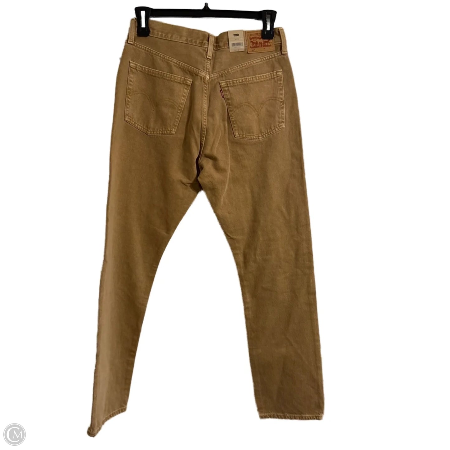 Jeans Straight By Levis In Tan, Size: 8