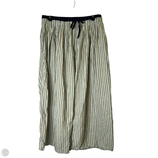 Pants Linen By Anthropologie In Blue & Grey, Size: Xl