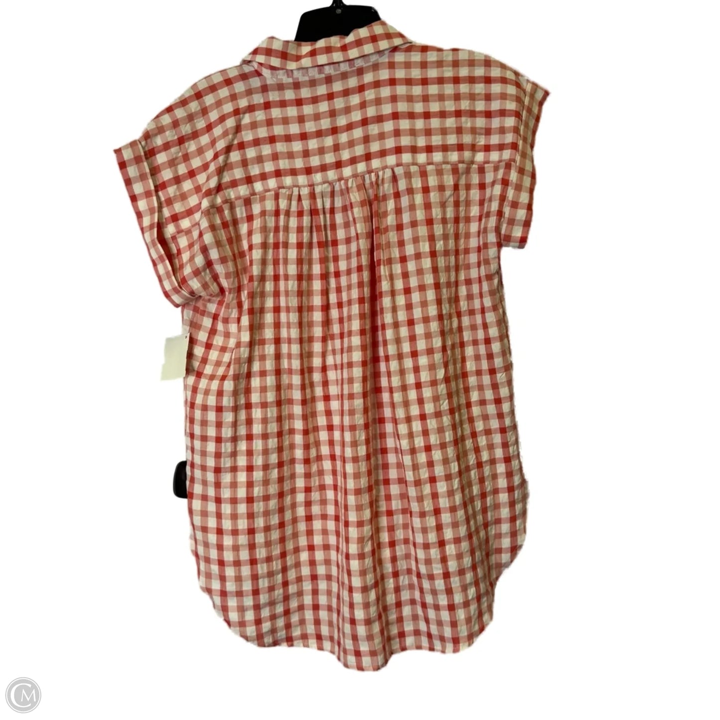 Top Short Sleeve By Loft In Red, Size: S