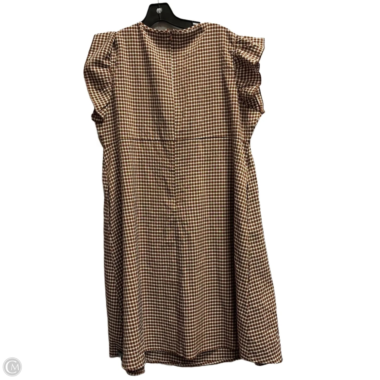 Dress Casual Short By Shein In Checkered Pattern, Size: Xxl