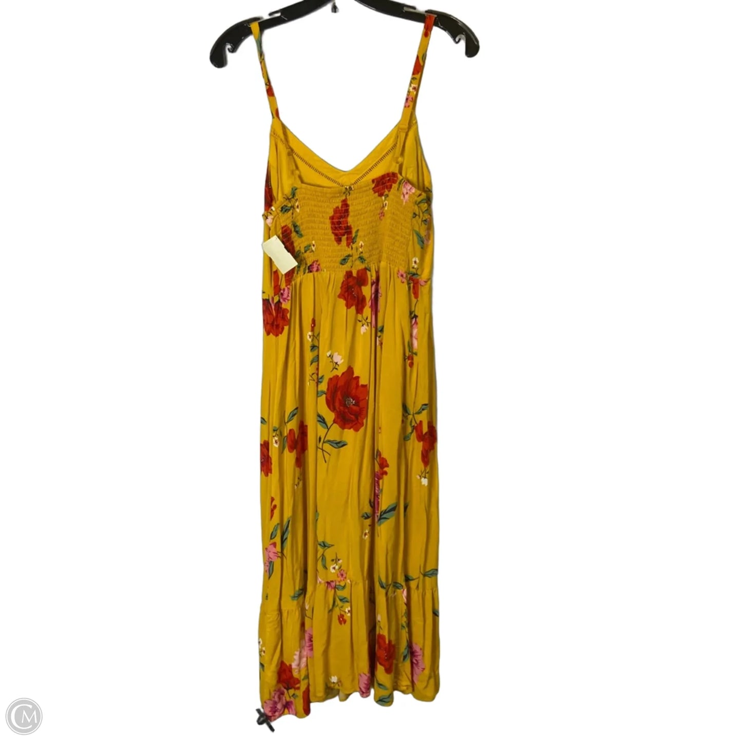Dress Casual Midi By Old Navy In Yellow, Size: M