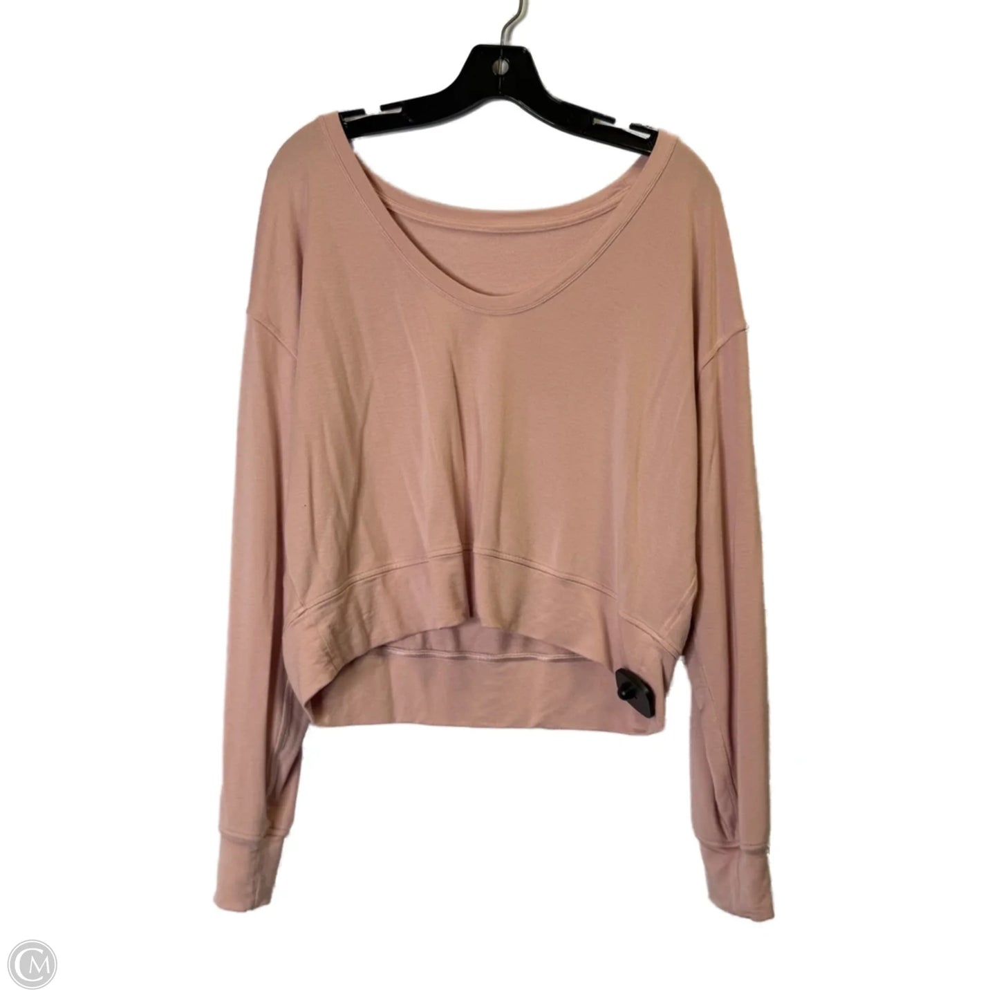 Top Long Sleeve By Lululemon In Pink, Size: M