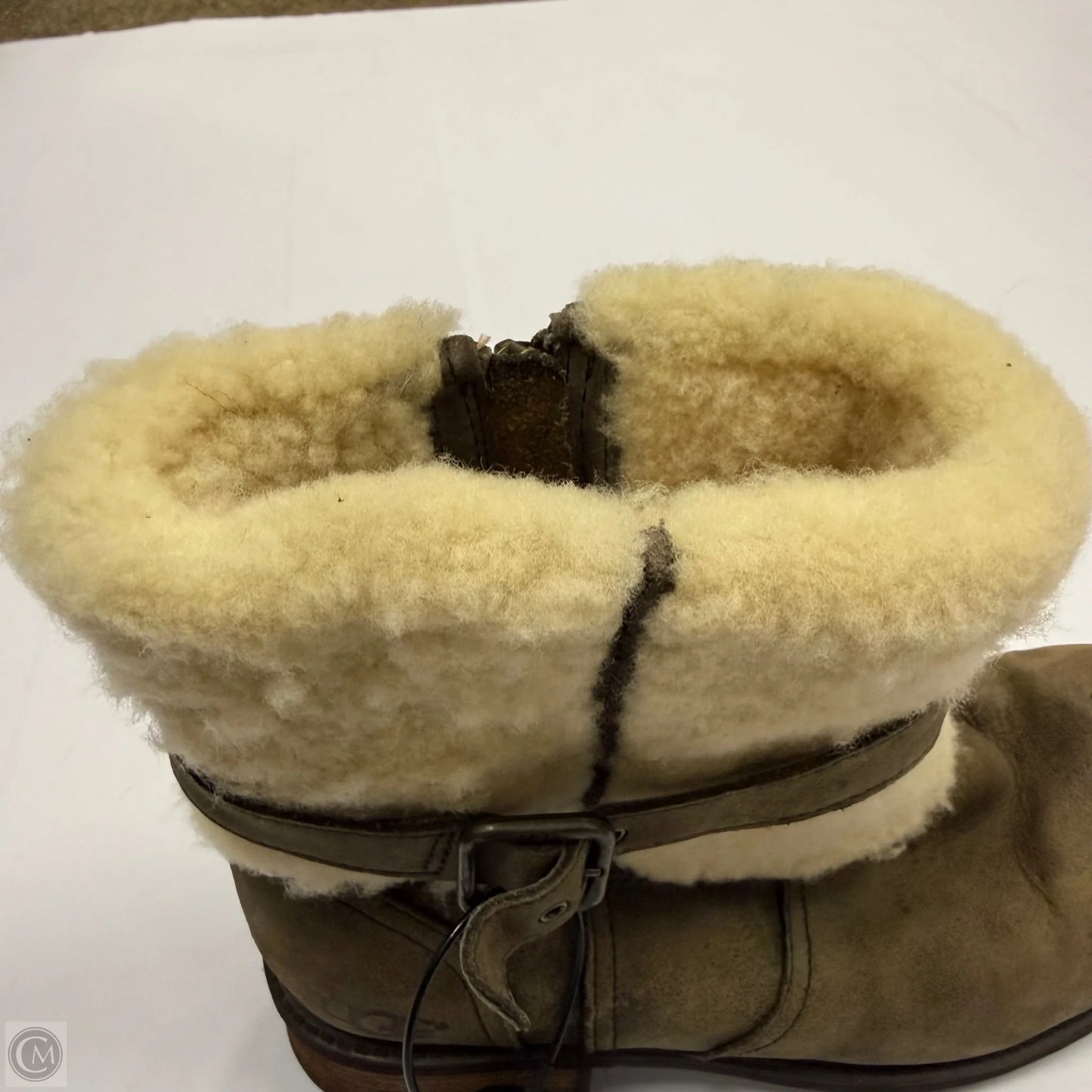Boots Designer By Ugg In Brown, Size: 9.5