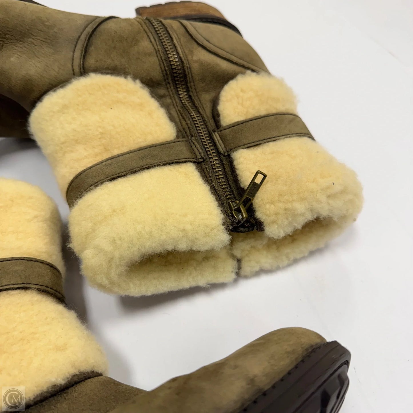 Boots Designer By Ugg In Brown, Size: 9.5