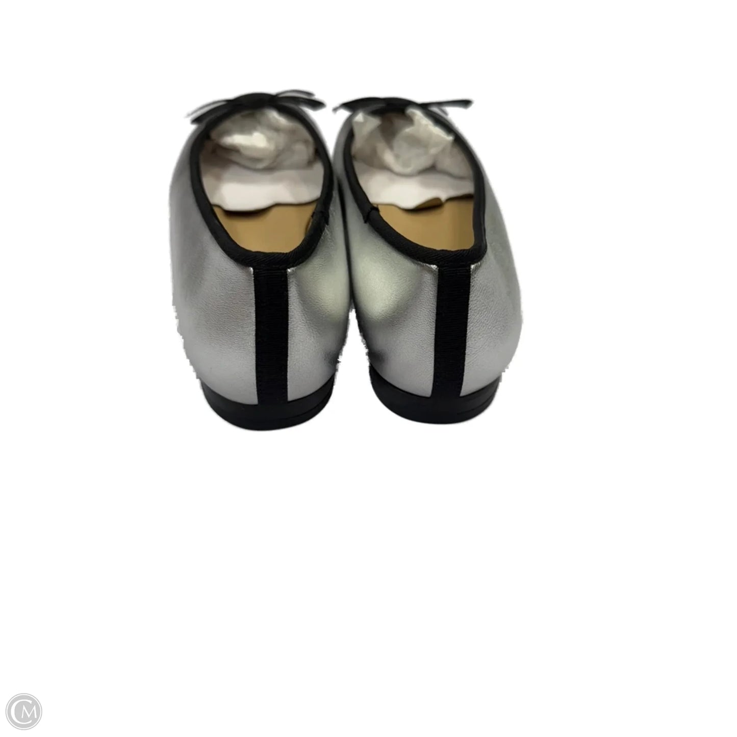 Shoes Flats By Ann Taylor In Silver, Size: 6