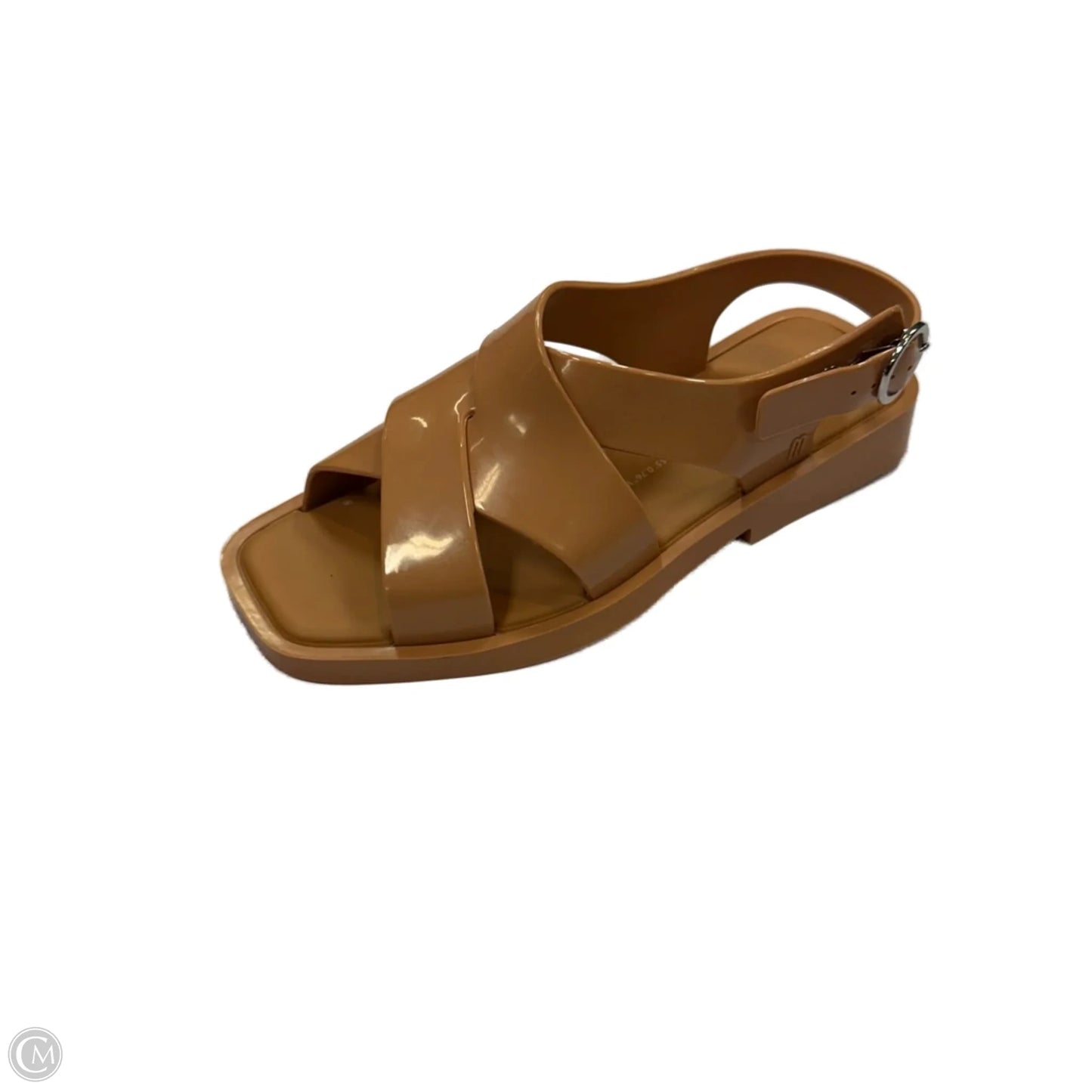 Sandals Flats By Clothes Mentor In Tan, Size: 6