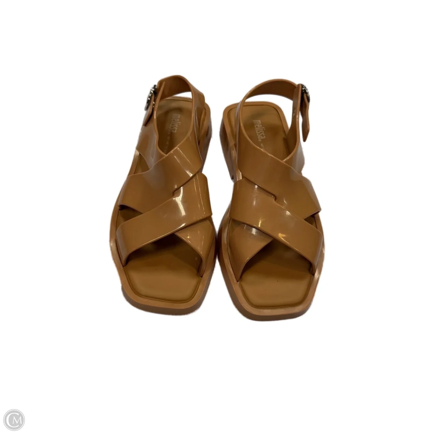 Sandals Flats By Clothes Mentor In Tan, Size: 6