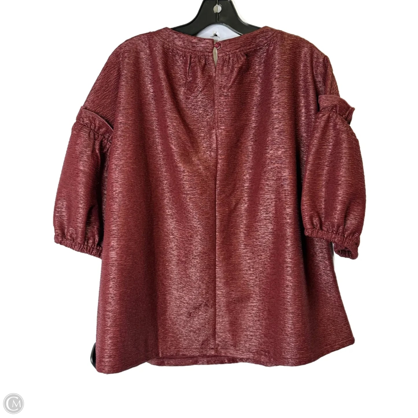 Top Short Sleeve By Voy In Red, Size: L