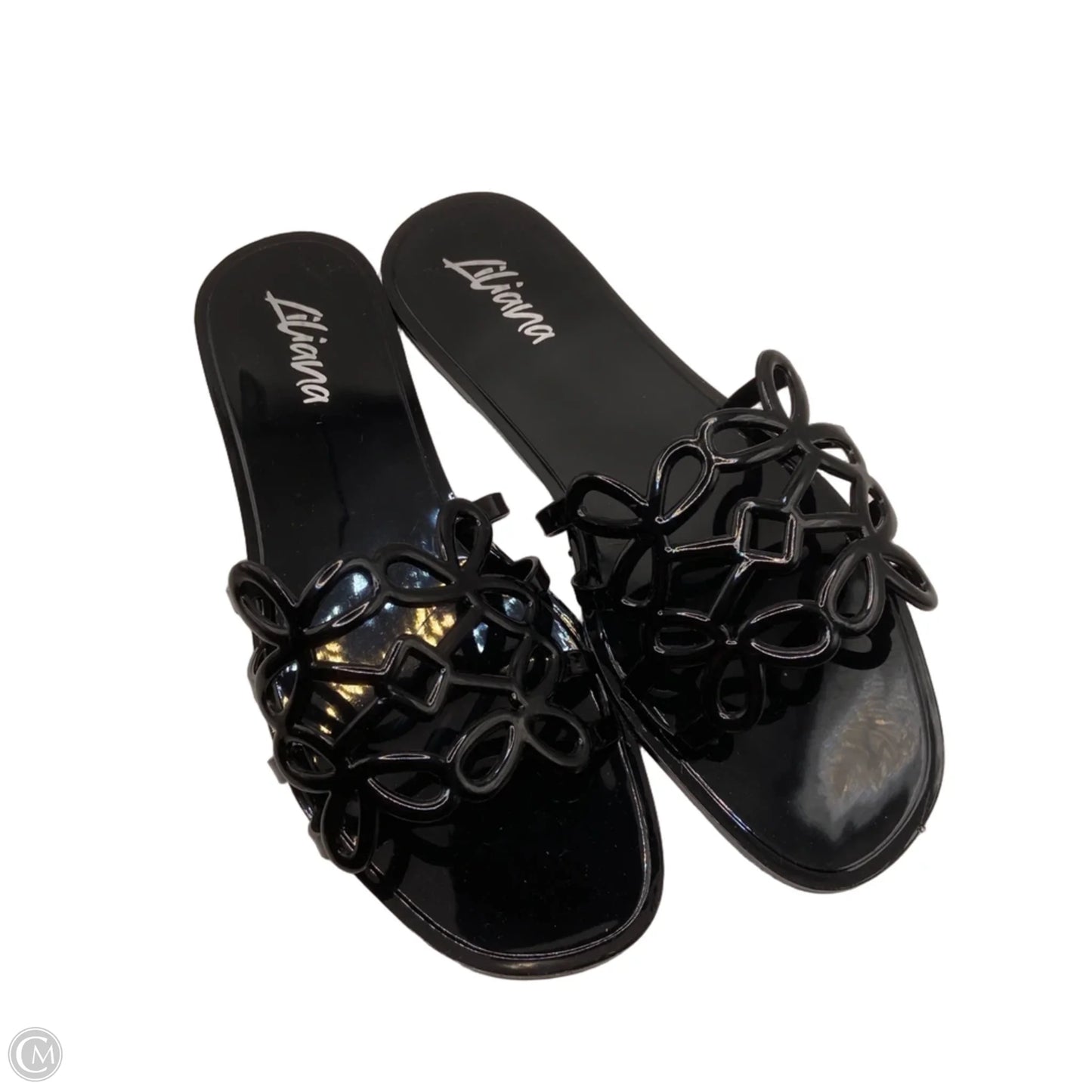 Sandals Flats By Liliana In Black, Size: 10