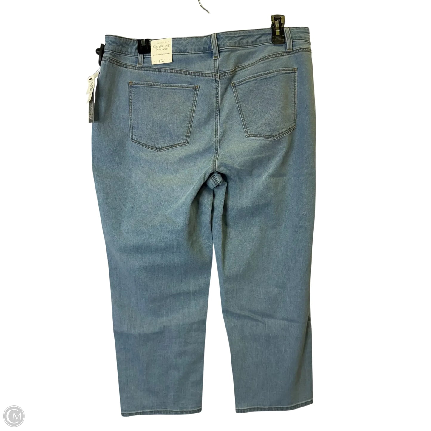 Jeans Cropped By Talbots In Blue Denim, Size: 18