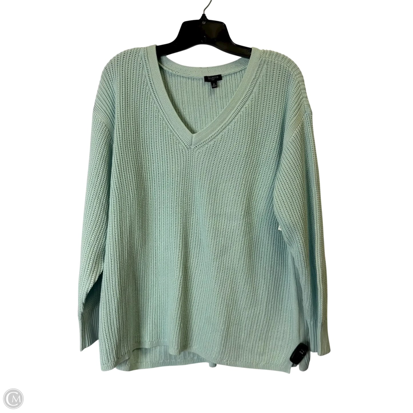 Sweater By Talbots In Blue, Size: 2x